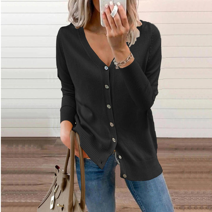 Florence - Elegant Long V-Neck Cardigan