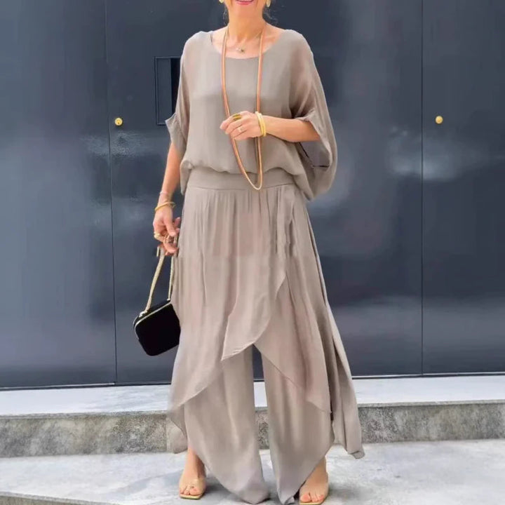 Alyson Two-Piece Chiffon Set, view 5 - Elena Harper
