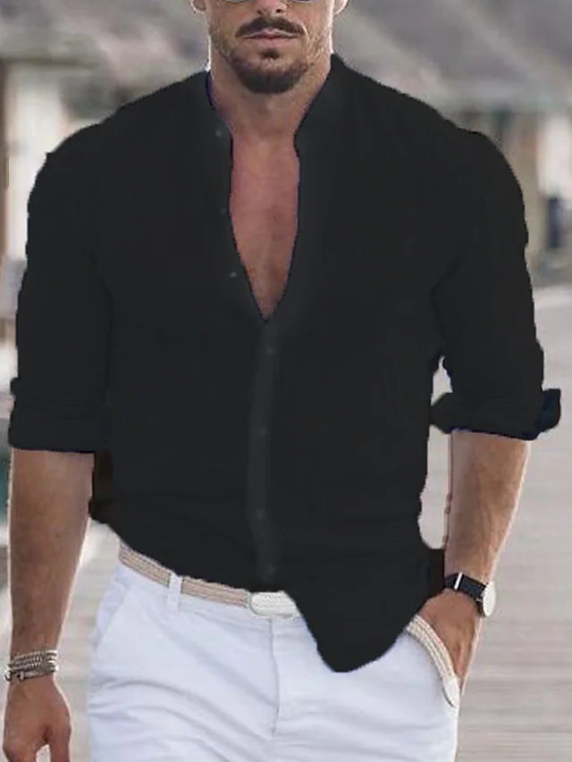 Men's Stylish Button-Up Casual Shirt for Everyday Wear