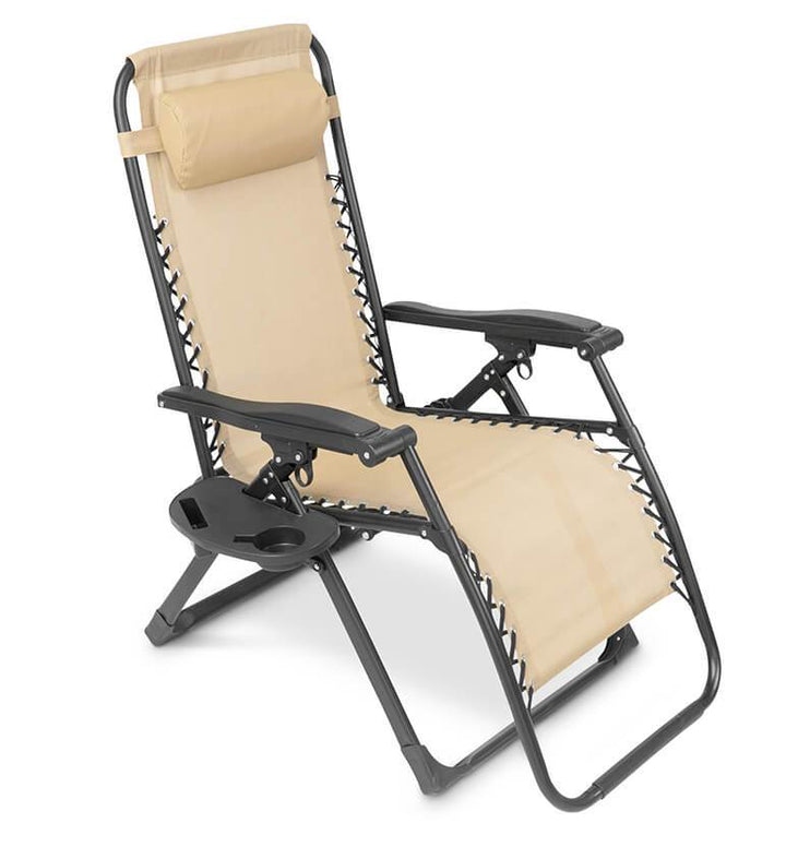 Zero Gravity Folding Chair with Adjustable Headrest