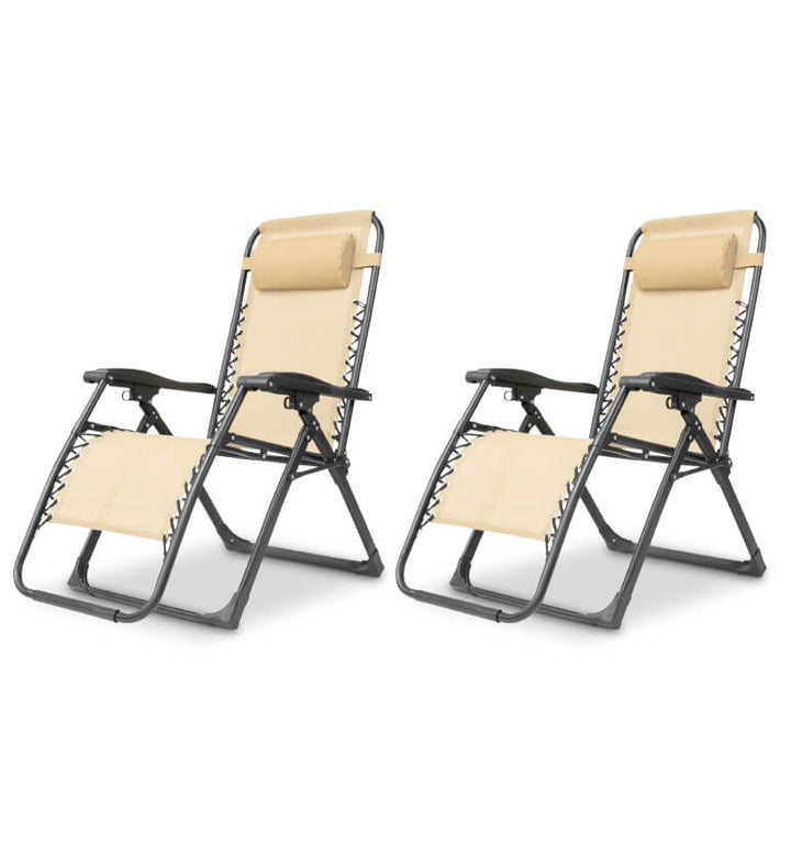 Zero Gravity Folding Chair with Adjustable Headrest