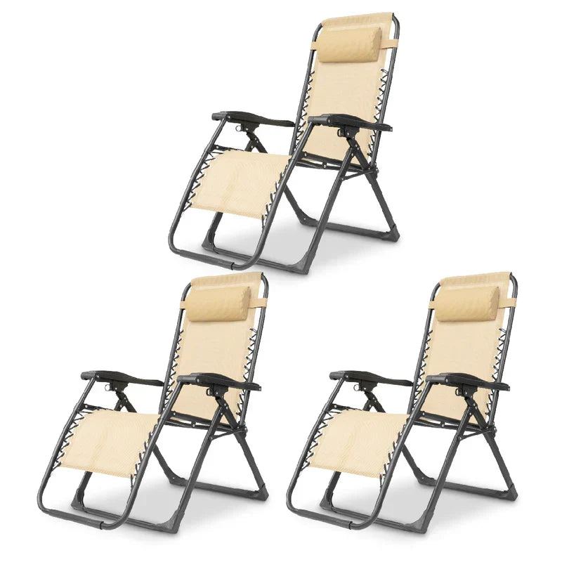 Zero Gravity Folding Chair with Adjustable Headrest