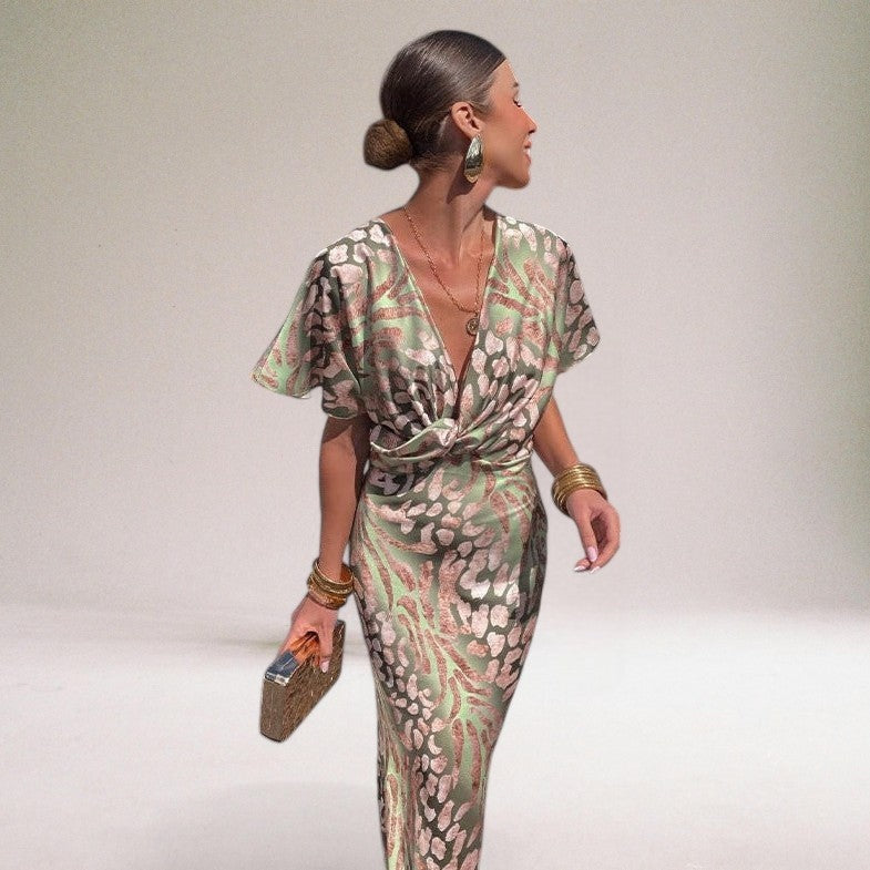 Women's Elegant Wedding Guest Maxi Dress