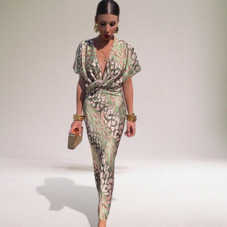 Women's Elegant Wedding Guest Maxi Dress
