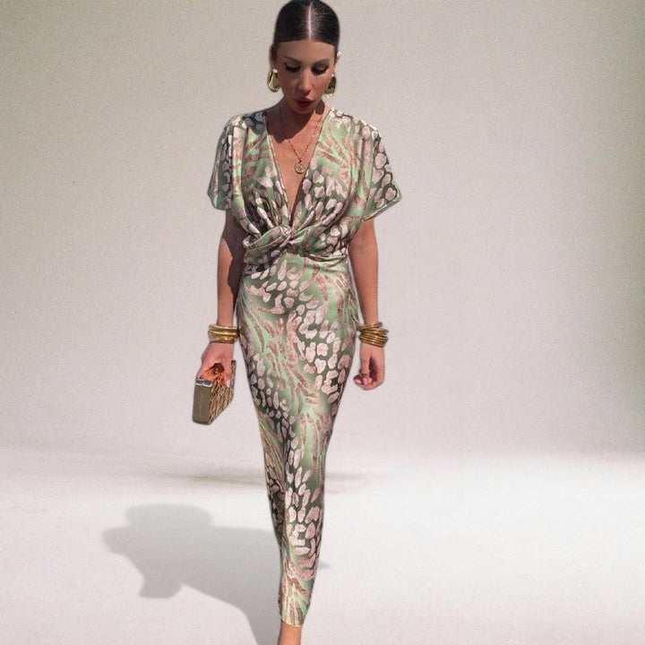 Women's Elegant Wedding Guest Maxi Dress