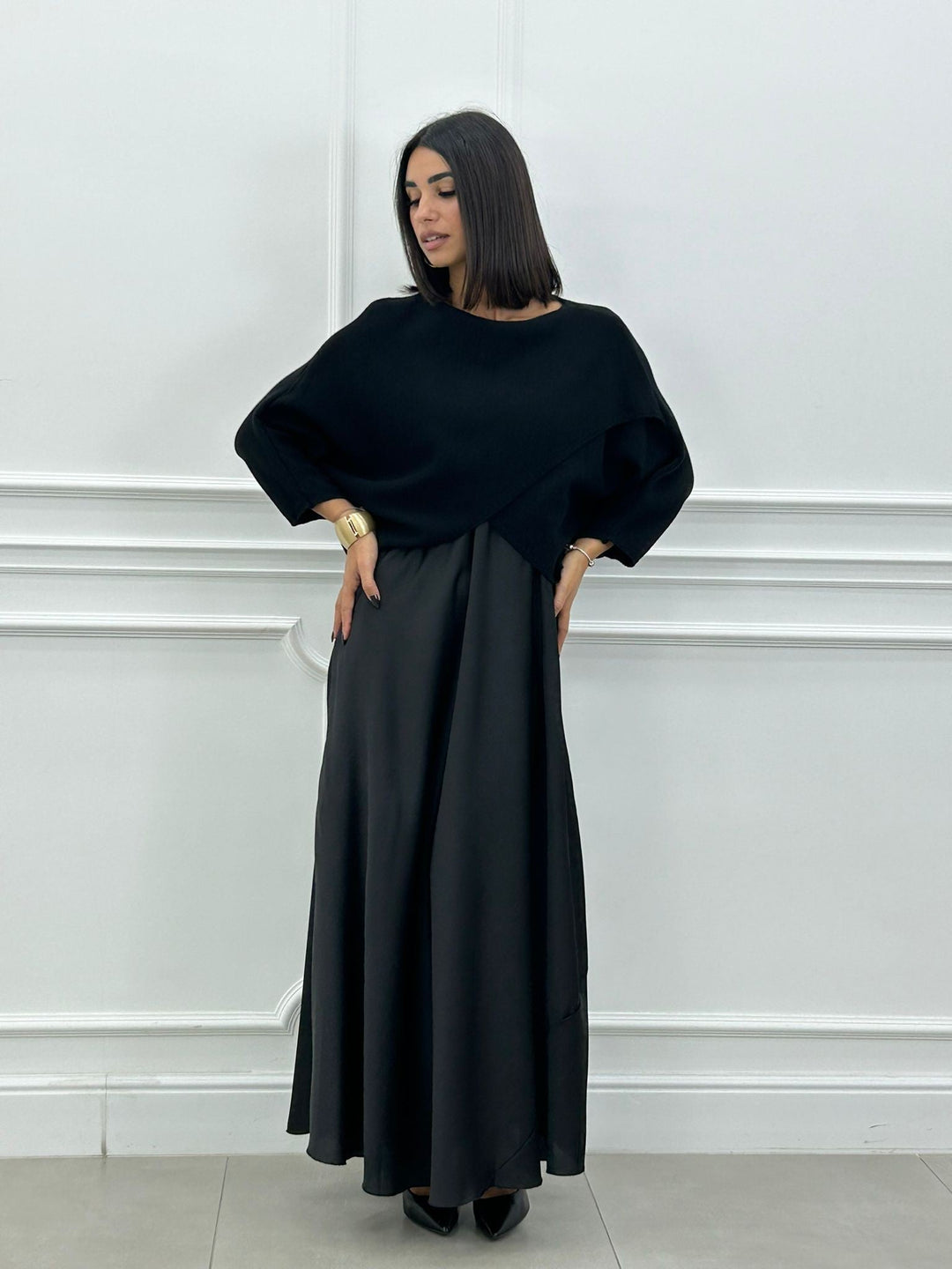 Lorelei Elegant Long Dress and Asymmetrical Top, view 6 - Elena Harper